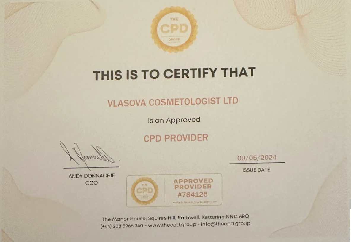 CPD Approved Provider certificate